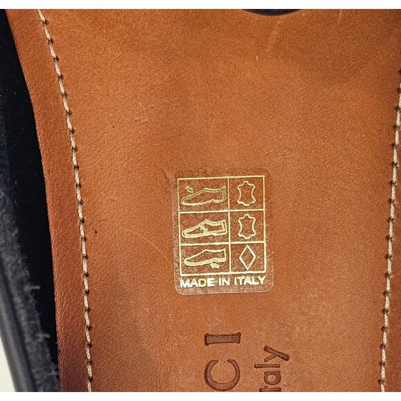 GUCCI Ayrton GG-Bit Drivers Men's 12 Horsebit Leather Loafers 624698 Black EUC - Picture 14 of 16